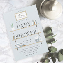 De planken vullen baby shower