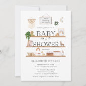De planken vullen | Boho baby shower voor een kind (Voorkant)