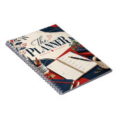 De Planner Navy Rode Botanische Notitieboek (Rechterzijde)