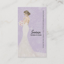 De Planner van de bruiloft kiest achtergrondkleur Visitekaartje