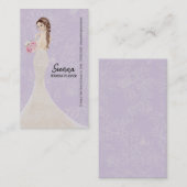 De Planner van de bruiloft kiest achtergrondkleur Visitekaartje (Voorkant / Achterkant)