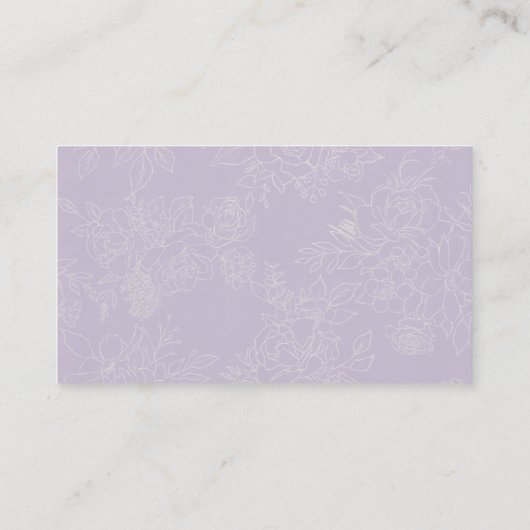 De Planner van de bruiloft kiest achtergrondkleur Visitekaartje (Achterkant)