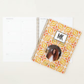 De Planner van de naam met Foto op het Oranje Patr (Display)
