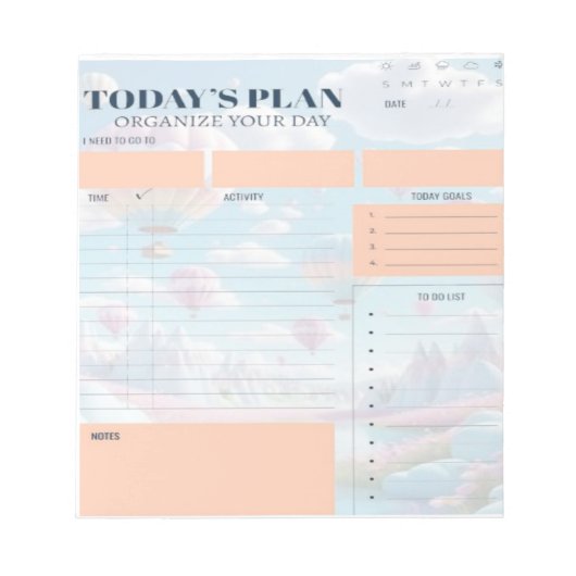 De Planner van vandaag - Eenvoudige & Effectieve D Notitieblok (Voorkant)