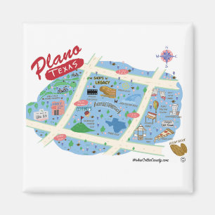 De Plano Texas Magnet