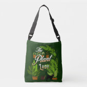 De Plant dame | Groene duim | Huisplantverslaafde Crossbody Tas (Voorkant)
