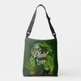 De Plant dame | Groene duim | Huisplantverslaafde Crossbody Tas