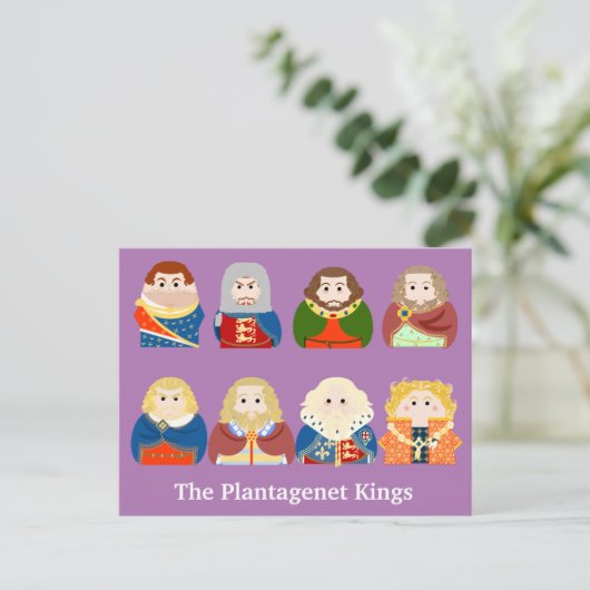 De Plantagenet Kings Briefkaart (Staand voorkant)