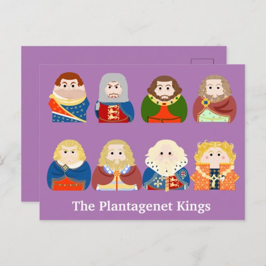 De Plantagenet Kings Briefkaart (Voorkant / Achterkant)
