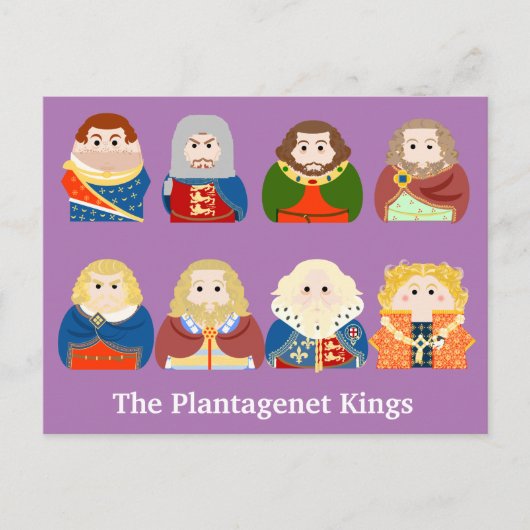 De Plantagenet Kings Briefkaart (Voorkant)