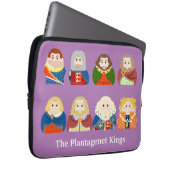 De Plantagenet Kings Laptop Sleeve (Voorkant Rechts)
