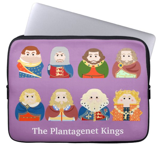 De Plantagenet Kings Laptop Sleeve (Voorkant)