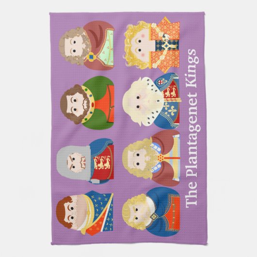 De Plantagenet Kings Theedoek (Verticaal)