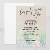 De Planten van de waterverf worden gelukkig ooit n Kaart (Voorkant / Achterkant)