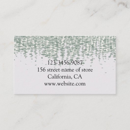 De Planten Visitekaartje (Achterkant)