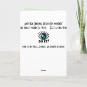 De Planter van de paashaas in het Groene Venster Feestdagen Kaart (Achterkant)