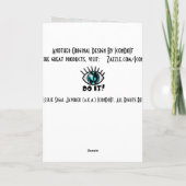 De Planter van de paashaas in het Venster van de Feestdagen Kaart (Achterkant)