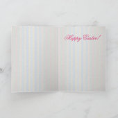 De Planter van de paashaas in het Venster van de Feestdagen Kaart (Binnen)