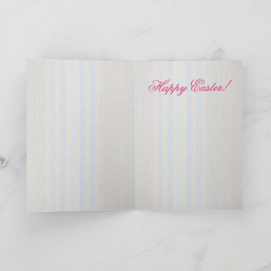 De Planter van de paashaas in het Venster van de Feestdagen Kaart (Binnen)