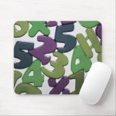 De plastic Aantallen Mousepad van het Speelgoed Muismat (Met muis)