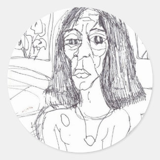 De plastic moeder ronde sticker