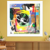 De platenspeler van de Ole Canvas Afdruk (Insitu (Woonkamer))