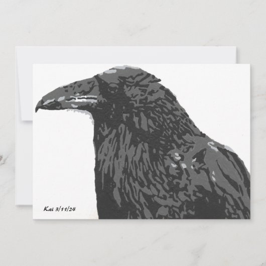 De platte Kaart van Raven (Voorkant)