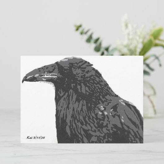 De platte Kaart van Raven (Staand voorkant)