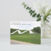 De Platte Mound M, Platteville Wi-Briefkaart Briefkaart (Staand voorkant)