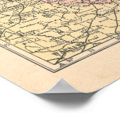 De  plattegrond 1923 van de Baltische staten Poster (Hoek)