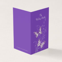 De plattegrond van de paarse bruiloft