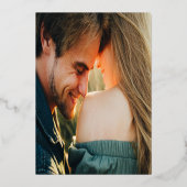 De Plattegrond van Florida Minimalistisch Manuscri Folie Uitnodiging (Achterkant)