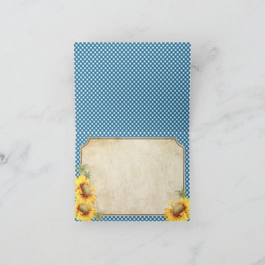 De Plattelander van de Controle van de Gingang van Bedankkaart (Binnen)