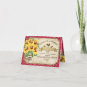 De Plattelander van de Controle van de Gingang van Bedankkaart (Voorkant)