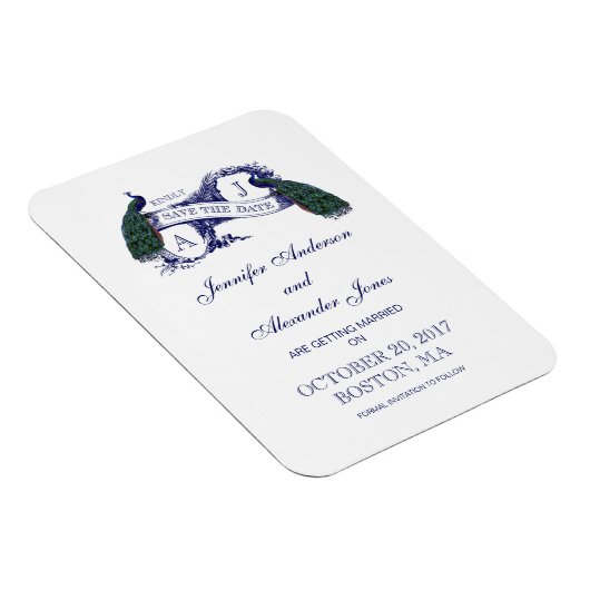 De Plattelander van de pauw bewaart de Datum Magneet (Rechterzijde)