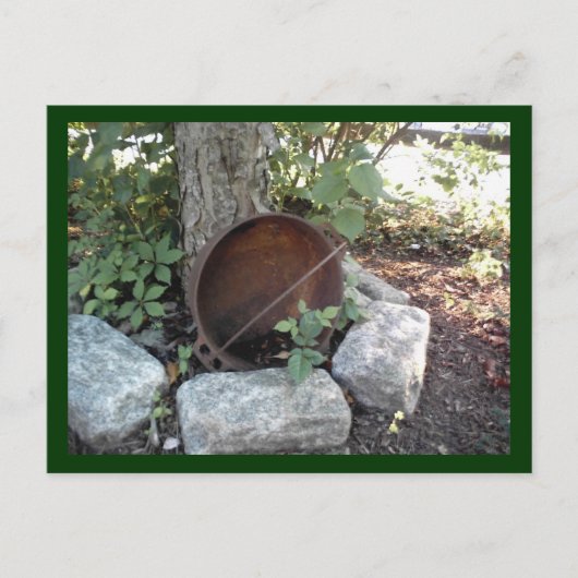 De Plattelander van de tuin Briefkaart (Voorkant)