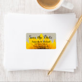 De Plattelander van de Zonnebloem van het linnen Etiket (Insitu)