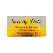 De Plattelander van de Zonnebloem van het linnen Etiket (Voorkant)