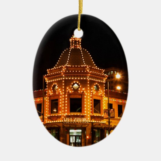 De Plaza lampjes van de stad Kansas Keramisch Ornament (Voorkant)