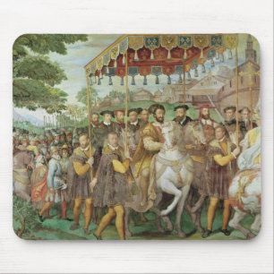 De plechtige ingang van keizer Charles V Muismat