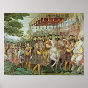 De plechtige ingang van keizer Charles V Poster