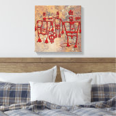 De plechtige Rotstekening van Dansers Canvas Afdruk (Insitu (Slaapkamer))