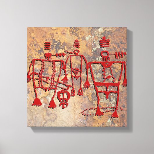 De plechtige Rotstekening van Dansers Canvas Afdruk (Voorkant)