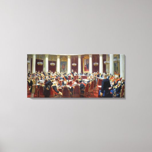 De plechtige zitting van de Staatsraad Canvas Afdruk (Voorkant)