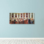 De plechtige zitting van de Staatsraad Canvas Afdruk (Insitu (Houten vloer))