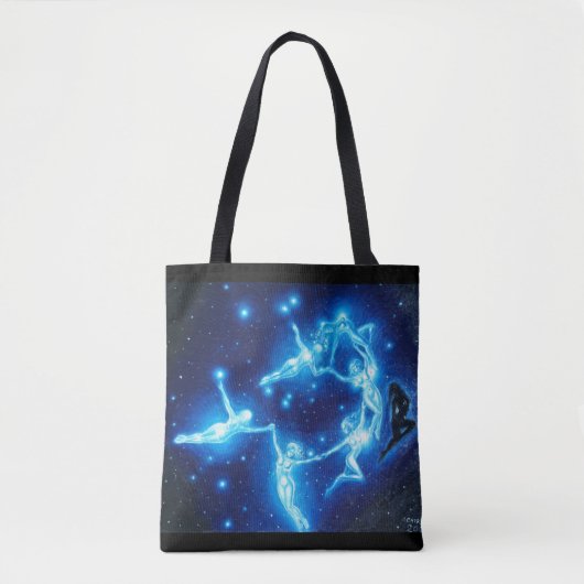 De Pleiaden Auto Magnet Tote Bag (Voorkant)