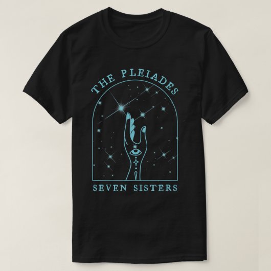 De Pleiades Boho Celestial Illustration for Women T-shirt (Design voorkant)