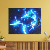 De pleiads of de zeven zussen, canvas afdruk (Insitu (Woonkamer))