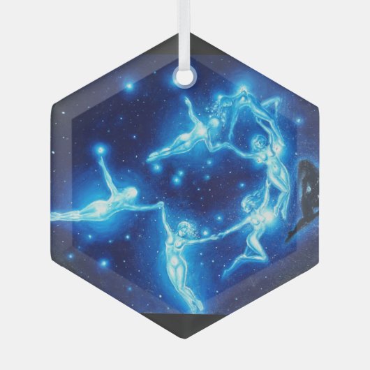 De pleiads of de zeven zussen, glas ornament (Voorkant)