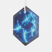 De pleiads of de zeven zussen, glas ornament (Voorkant links)